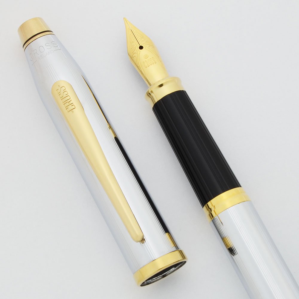 Cross Century II Fountain Pen "Lustrous Chrome" Finish, Extra Fine